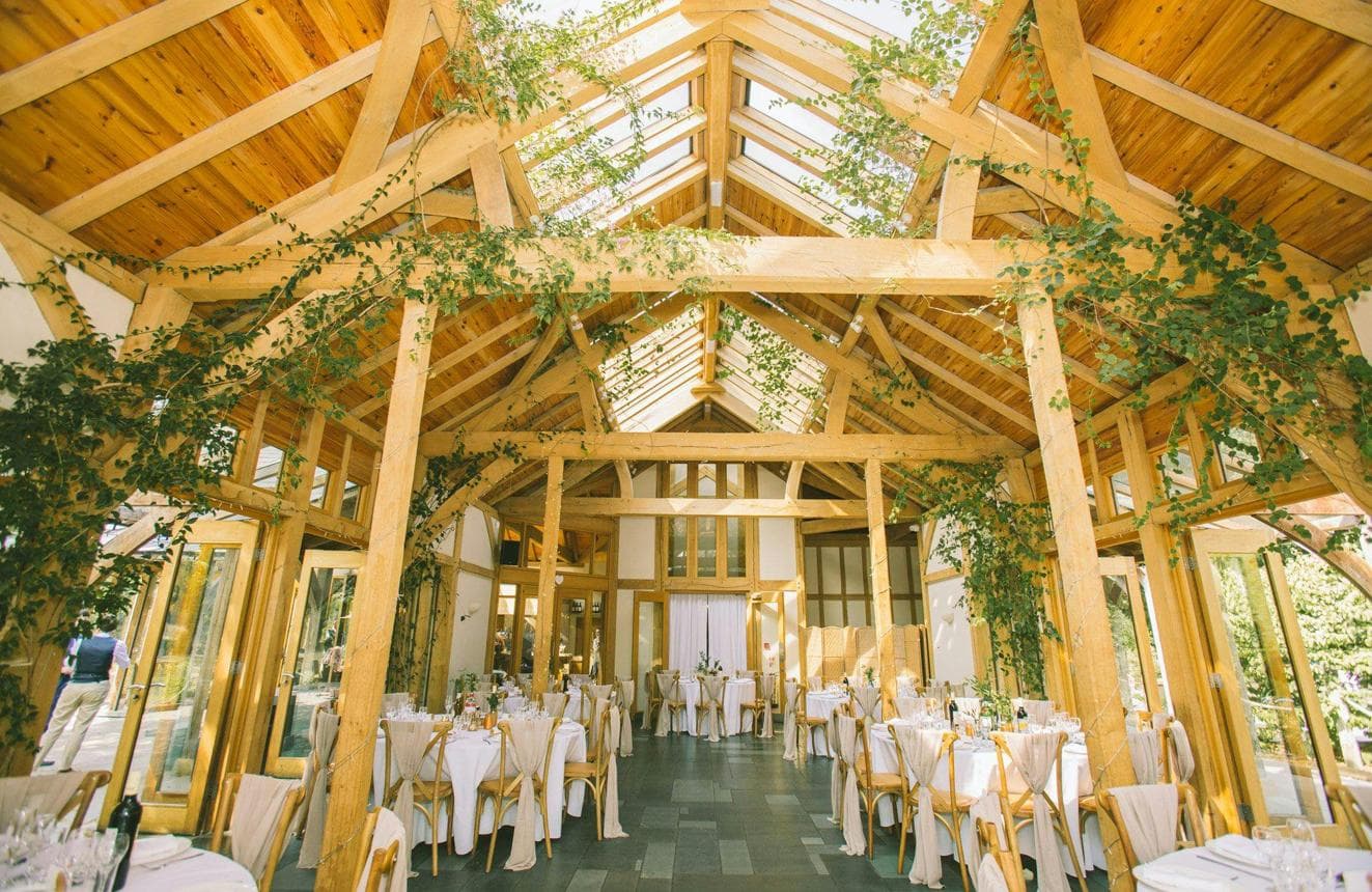 Wedding breakfast inside The Oak Tree of Peover